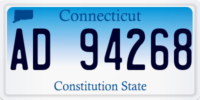 CT license plate AD94268