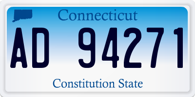 CT license plate AD94271
