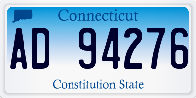 CT license plate AD94276