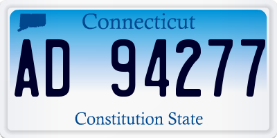 CT license plate AD94277