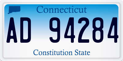 CT license plate AD94284