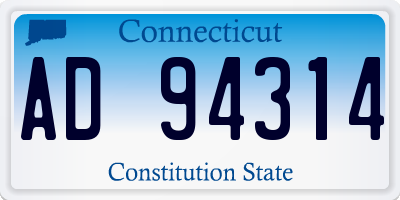 CT license plate AD94314