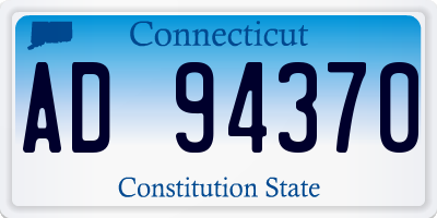 CT license plate AD94370