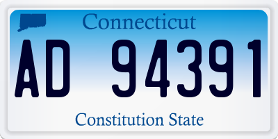 CT license plate AD94391