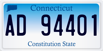 CT license plate AD94401