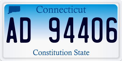CT license plate AD94406