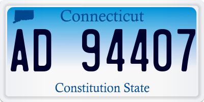 CT license plate AD94407