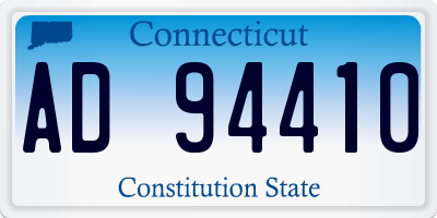 CT license plate AD94410