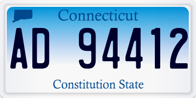 CT license plate AD94412