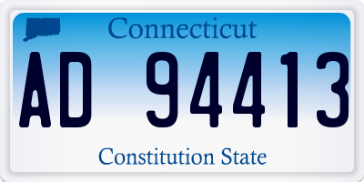 CT license plate AD94413
