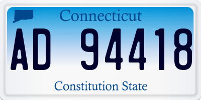 CT license plate AD94418