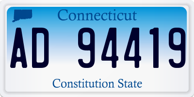 CT license plate AD94419