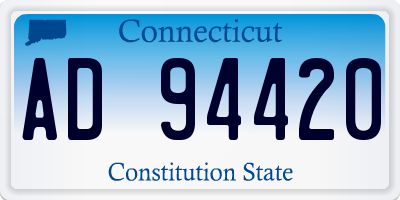 CT license plate AD94420