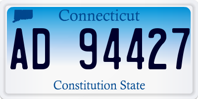 CT license plate AD94427