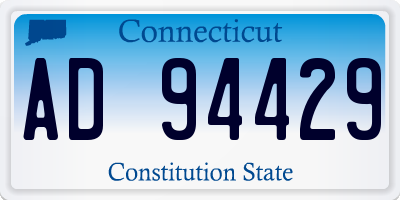 CT license plate AD94429
