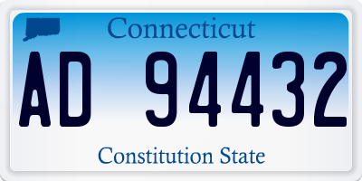 CT license plate AD94432