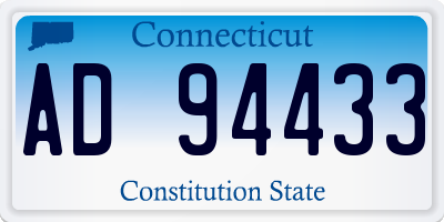 CT license plate AD94433