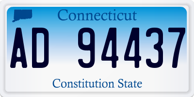 CT license plate AD94437