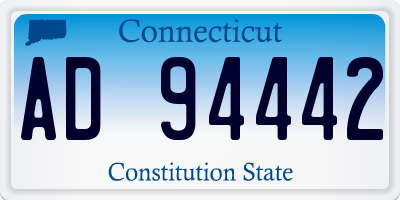 CT license plate AD94442