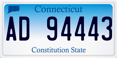 CT license plate AD94443