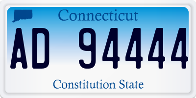 CT license plate AD94444