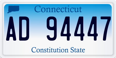 CT license plate AD94447