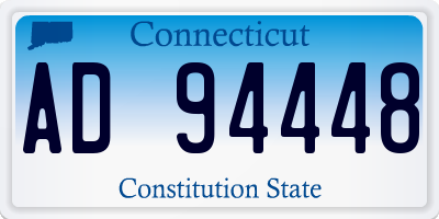 CT license plate AD94448