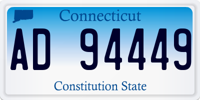 CT license plate AD94449