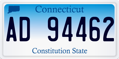 CT license plate AD94462