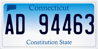 CT license plate AD94463