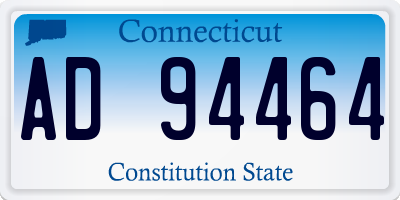 CT license plate AD94464