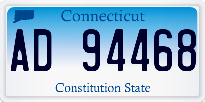 CT license plate AD94468