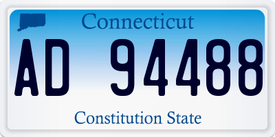 CT license plate AD94488