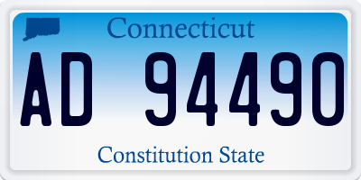 CT license plate AD94490