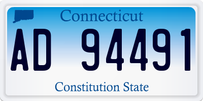 CT license plate AD94491