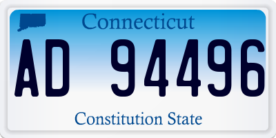 CT license plate AD94496