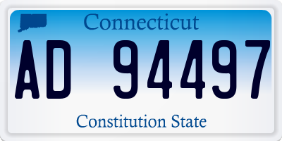 CT license plate AD94497