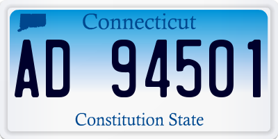 CT license plate AD94501