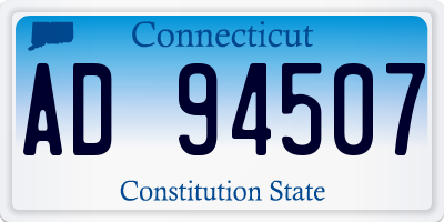 CT license plate AD94507