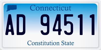 CT license plate AD94511