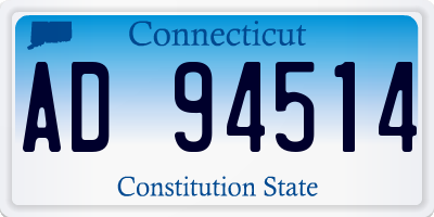 CT license plate AD94514