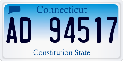 CT license plate AD94517
