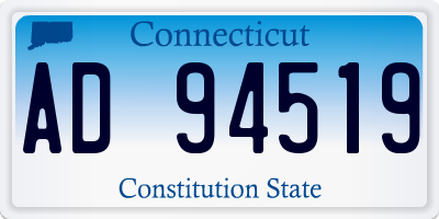 CT license plate AD94519