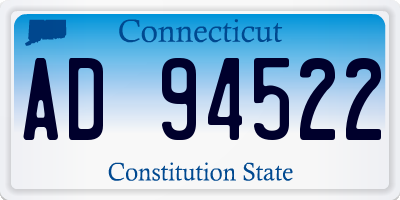 CT license plate AD94522