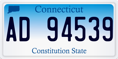 CT license plate AD94539