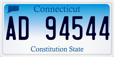 CT license plate AD94544