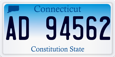 CT license plate AD94562