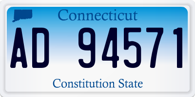 CT license plate AD94571