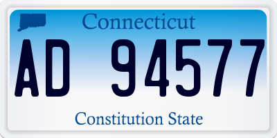 CT license plate AD94577