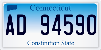 CT license plate AD94590